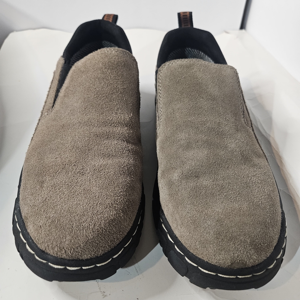 Khombu Men's Suede Slip-On Loafers Tan